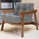 Kit 04 Poltronas Decorativa Fixa Para Sala Living Ikary L02 Canela Pied Poule - Lyam Decor