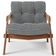 Kit 04 Poltronas Decorativa Fixa Para Sala Living Ikary L02 Canela Pied Poule - Lyam Decor