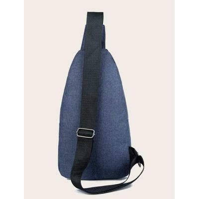 BOLSA MOCHILA IMPERMEÁVEL TRANSVERSAL CROSSBODY POCHETE DE PEITO PORTÁTIL ALÇA ÚNICA AJUSTÁVEL Único / Azul