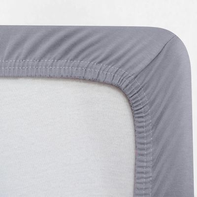 Lencol Avulso Solteiro c/ Elastico Malha Image Cinza Bouton