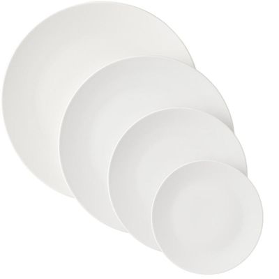 Aparelho de Jantar Sophia 16 Peças Tramontina Porcelana Branca Mesa Posta 4 Pessoas