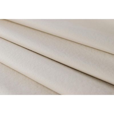 Cabeceira Queen Curva Luxo 160x60 Courino Off White - Tachas Fumê