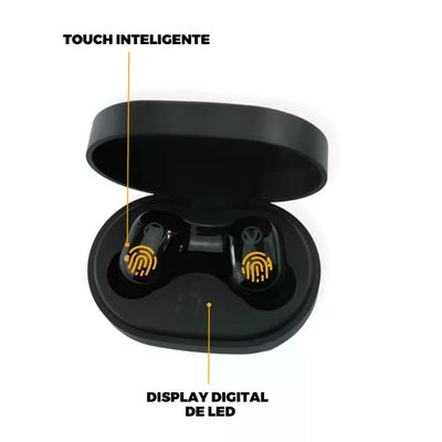 Earbuds - Fone de ouvido sem fio digital Bluetooth - Verde