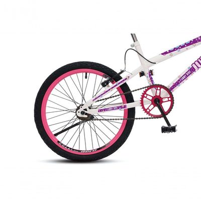 Bicicleta Jully Aro 20 Aero 36 Raias, Freios V-brake Dianteiro E Traseiro, Suporte De Guidão Down Hill E Cestinha