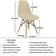 Conjunto 12 Cadeiras Charles Eames Eiffel Wood Base Madeira - Nude