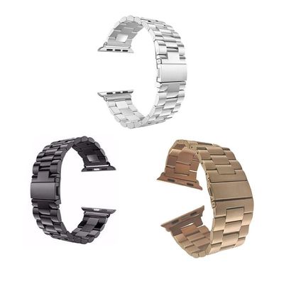 Pulseira Para Smartwatch Aço Kit 3 Unidades Elo Smartband