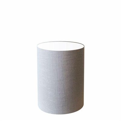 Cúpula Abajur E Luminária Cilíndrica Vivare Cp-7006 ø18x25cm - Bocal Nacional Rustico-cinza