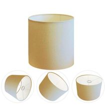 Cúpula Abajur E Luminária Cilíndrica Vivare Cp-7009 ø25x20cm - Bocal Nacional Algodão-crú