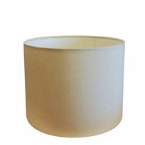 Cúpula Abajur E Luminária Cilíndrica Vivare Cp-7018 ø40x25cm - Bocal Nacional Algodão-crú