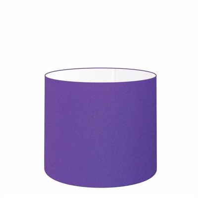 Cúpula Abajur E Luminária Cilíndrica Vivare Cp-7010 ø25x25cm - Bocal Nacional Roxo