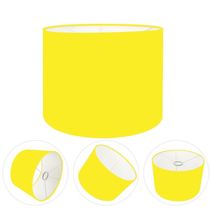 Cúpula Abajur Cilíndrica Cp-7014 ø35x21cm Amarelo