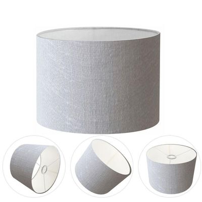 Cúpula Abajur Cilíndrica Cp-7017 ø40x21cm Rustico Cinza