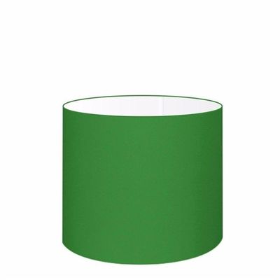 Cúpula Abajur E Luminária Cilíndrica Vivare Cp-7012 ø30x25cm - Bocal Nacional Verde-folha