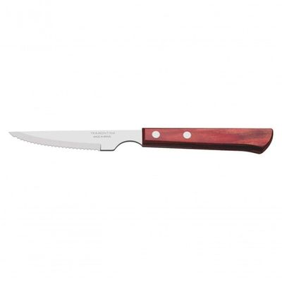 Faca Tramontina Polywood 4 Aço Inox Cabo Vermelho