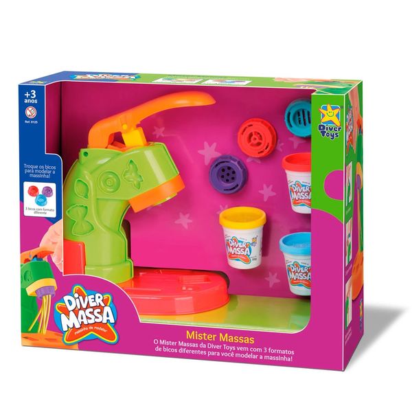 Kit Massa de Modelar Divertoys Mister Massas