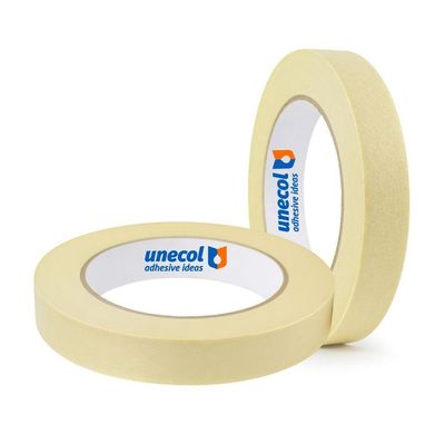 Kit 6 Fita Crepe 18mmx10m Uso Geral Resistente Alta Fixação Pintura Artesanato Escolar