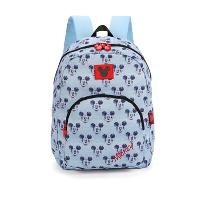 Mochila Juvenil Feminina Mickey Mouse Luxcel BMK78647 Azul