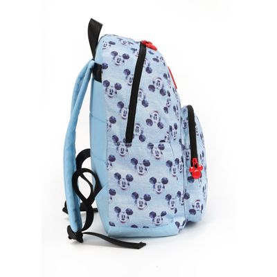Mochila Juvenil Feminina Mickey Mouse Luxcel BMK78647 Azul