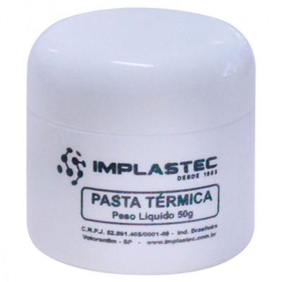 Pasta Termica Implastec A Base De Silicone Pote 50g