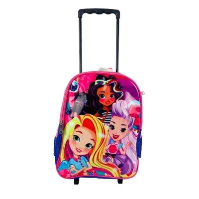 Kit Mochila Infantil Com Rodinhas ? Princesas - Completo Para A Volta às Aulas