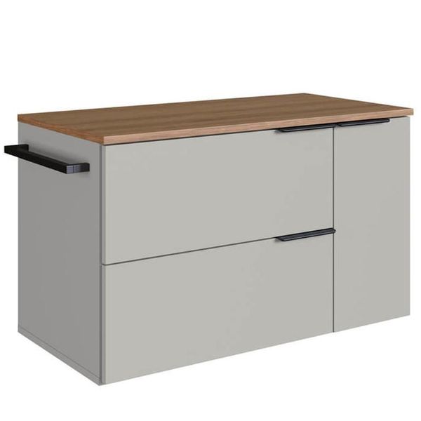 Gabinete Para Banheiro 02 Portas 01 Gaveta 80cm Mel Arenas Proddy Mel