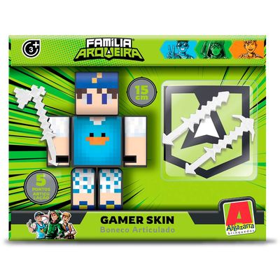 Boneco Beto Gamer 15cm com 3 Acessórios Algazarra