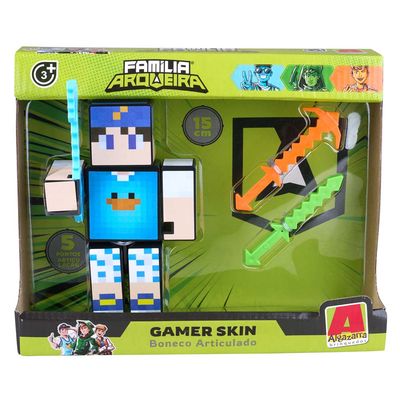 Boneco Beto Gamer 15cm com 3 Acessórios Algazarra