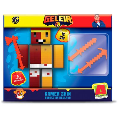Boneco Geleia com 3 Acessórios 15cm Algazarra