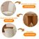 Mesa Evora 90 Mdf Com 4 Cadeiras Athenas Veludo Creme Naturalle