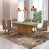 Mesa Para Sala De Jantar Aida Com 6 Cadeiras Safira Moderna Vel. Capuccino Off White Imbuia