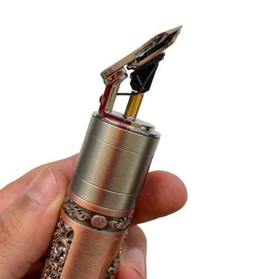 Maquina De Cortar Aparador De Cabelo Barbeiro Caveira Barbeador Eletrico Retro Esculpida Cabeça T