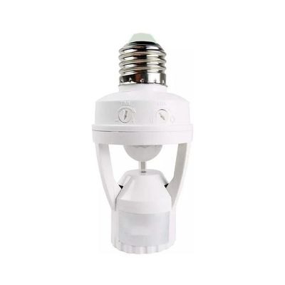 Sensor De Presença Com Fotocélula Iluminação Lâmpada Soquete E27