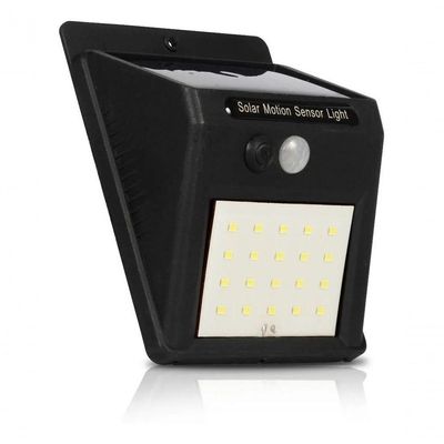 Luminária Solar Arandela 30 Leds Parede Com Sensor Presença