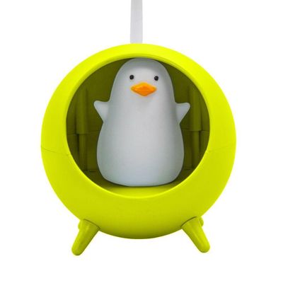 Luminaria De Mesa Decorativa Usb Portatil Articulavel Abajur P- Leitura Estudo Patinho Verde