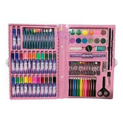 Estojo Maleta De Pintura Infantil Frozen 86 Peças Rosa - Tend Tudo