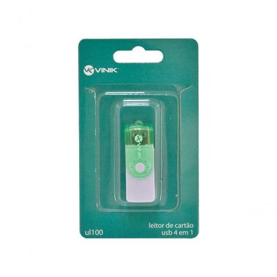 Leitor De Cartão Usb 2.0 4 Em 1 - Ul100