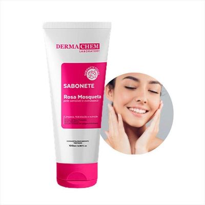 Dermachem Sabonete Hidratante Rosa Mosqueta 100mls 6183