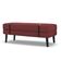 Banco Estofado Viena 1,40m Suede Bordo - Inova Decorações