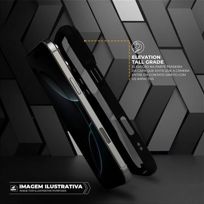 Capa case capinha para iPhone 16 Plus - Dual Shock Sense Preta - Gshield