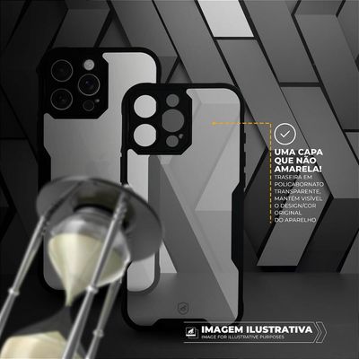 Capa case capinha para iPhone 16 Plus - Dual Shock Sense Preta - Gshield