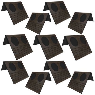 Kit 11 Esteiras Bandeja Com Suporte Para Copos Para Sofá MDF Tabaco - Gran Belo