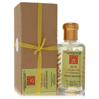 Perfume Feminino White Rose No 1 Swiss Arabian 94 ML Óleo de perfume concentrado sem álcool