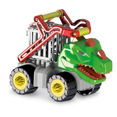 Carro Dinossauro Construction Jaula Rex Triceratops - Samba Toys