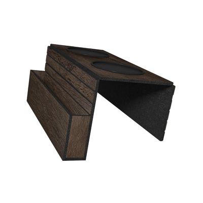 Kit 09 Esteiras Bandejas Com Suporte Para Copos e Controle Para Sofá MDF Tabaco G20 - Gran Belo