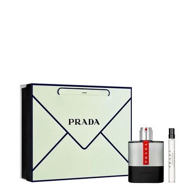 Kit Prada Luna Rossa Carbon Masculino - Eau De Toilette 100ml + Miniatura 10ml