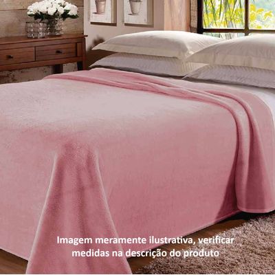 Manta Microfibra Casal 180x220cm Unicolor Jolitex Vinho