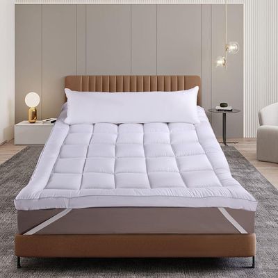 Pillow Top Super Macio King 193x203x4cm 600g/m² Fibra Siliconizada Realce Premium Sultan