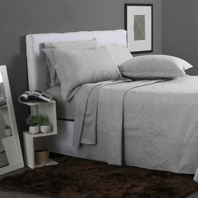 Kit Colcha New Everyday Casal 220x240cm Boston Prata Sultan