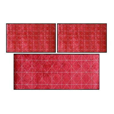 Jogo de Tapete Quarto Belga Mink 3 Pçs 1000g Delhi Sultan