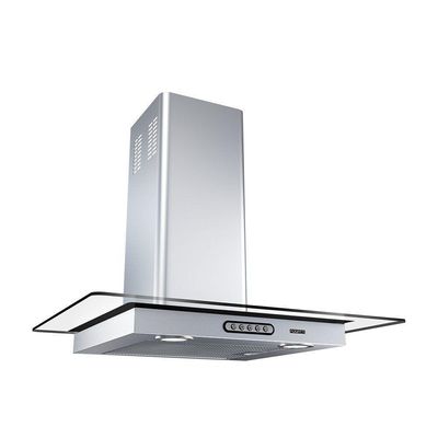Coifa De Parede 60cm Vidro Reto Duto Slim Fogatti Inox 220V